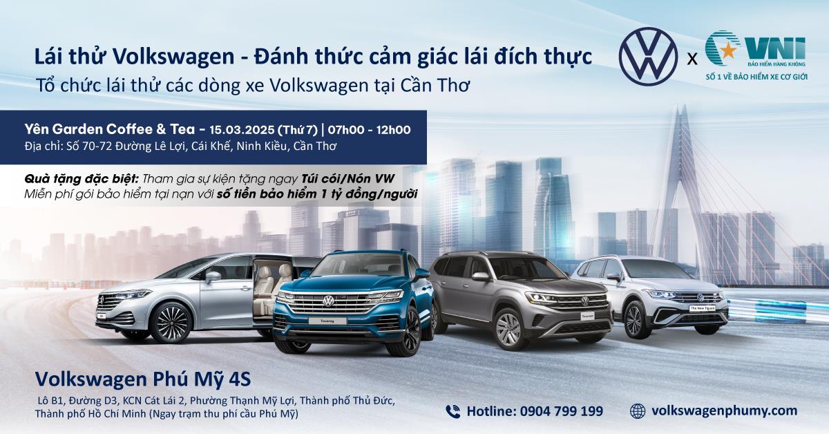 VNI BẢO HIỂM CHO KHÁCH HÀNG LÁI THỬ VOLKSWAGEN