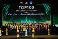 VNI ĐẠT TOP 100 GIẢI THƯỞNG SAO VÀNG ĐẤT VIỆT 2024