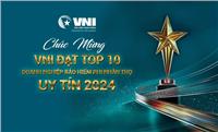 VNI VỮNG VÀNG VỊ THẾ TOP 10 DOANH NGHIỆP BẢO HIỂM PHI NHÂN THỌ UY TÍN 2024