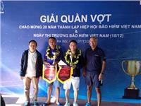 VNI đạt Giải Nhì, Giải Ba giải tennis ngành Bảo hiểm Việt Nam 2019
